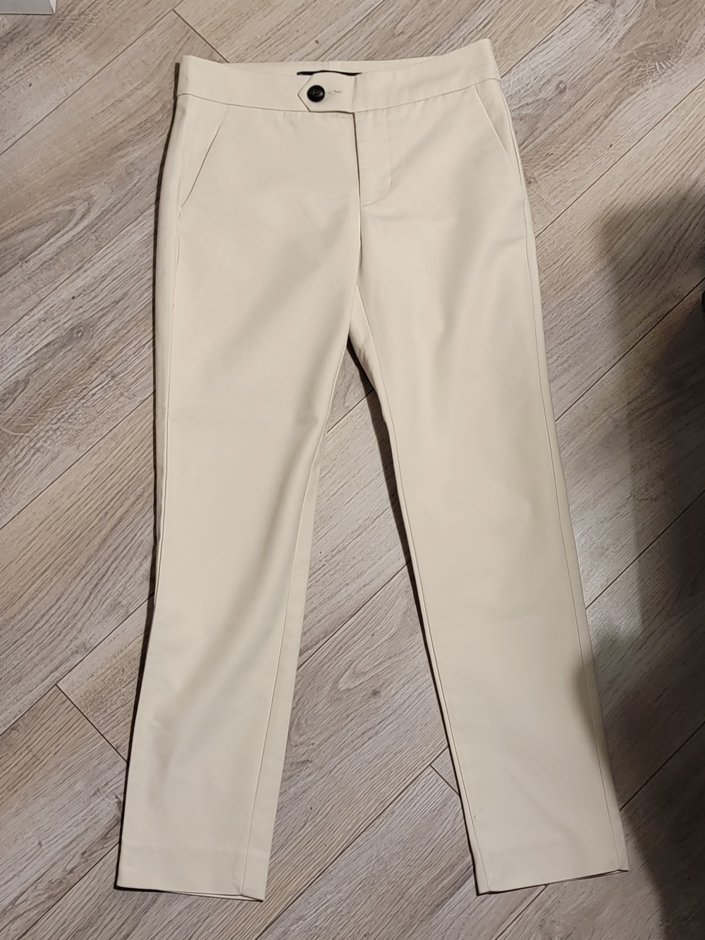 Mango Women's Cream Straight-Leg Dress Pants